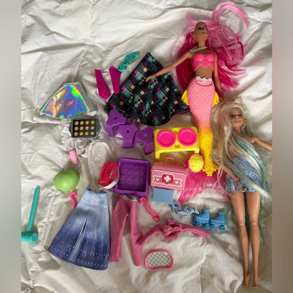 Barbie Dreamtopia Mermaid Doll + other Barbie accessories